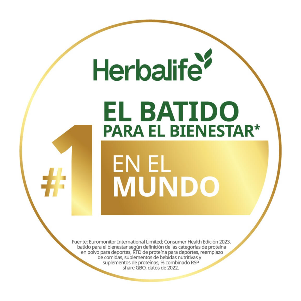 número 1 en el mundo en suplementos alimenticios. Herbalife